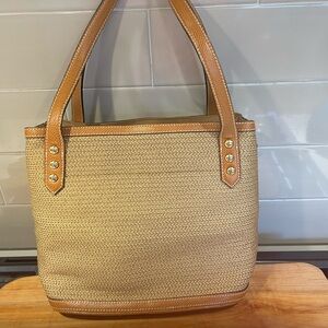 Eric Javits classic double handle shoulder bag.